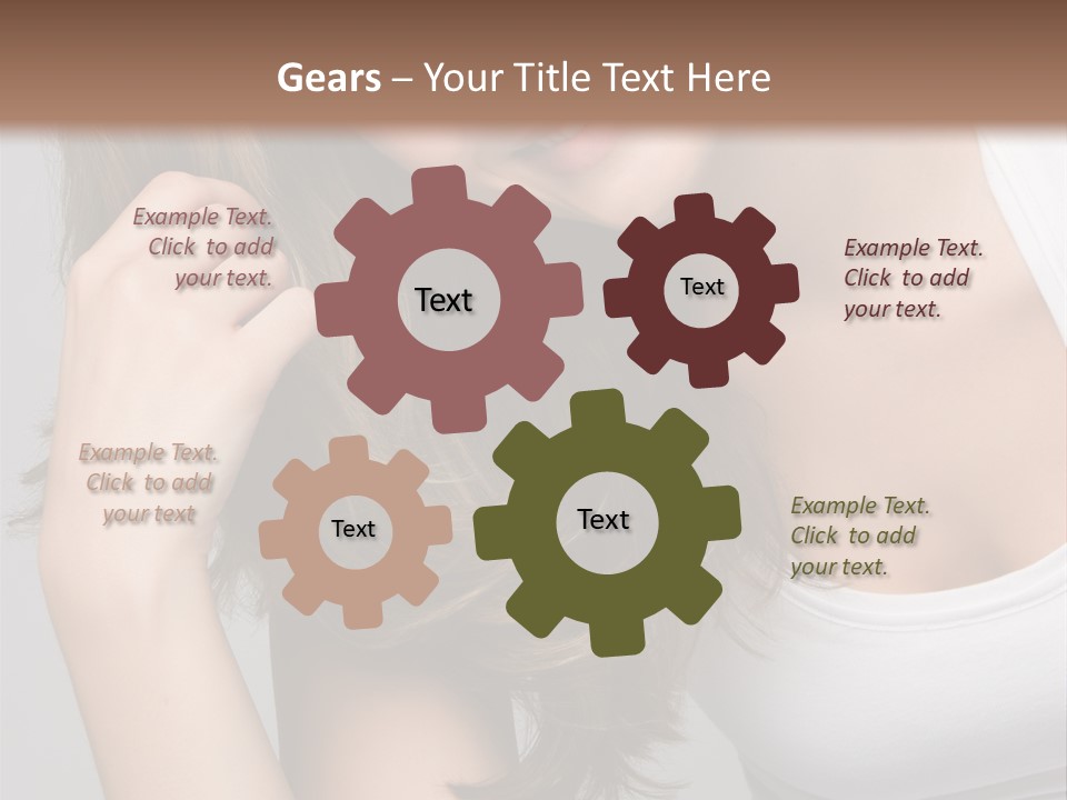 Beautiful Hair Color PowerPoint Template