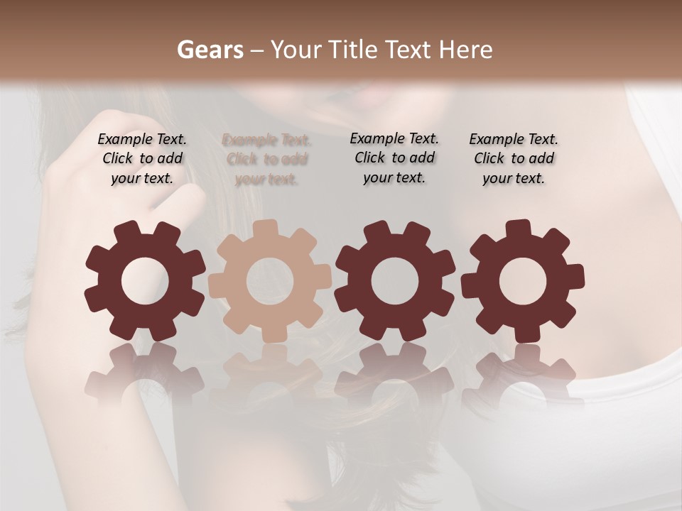 Beautiful Hair Color PowerPoint Template
