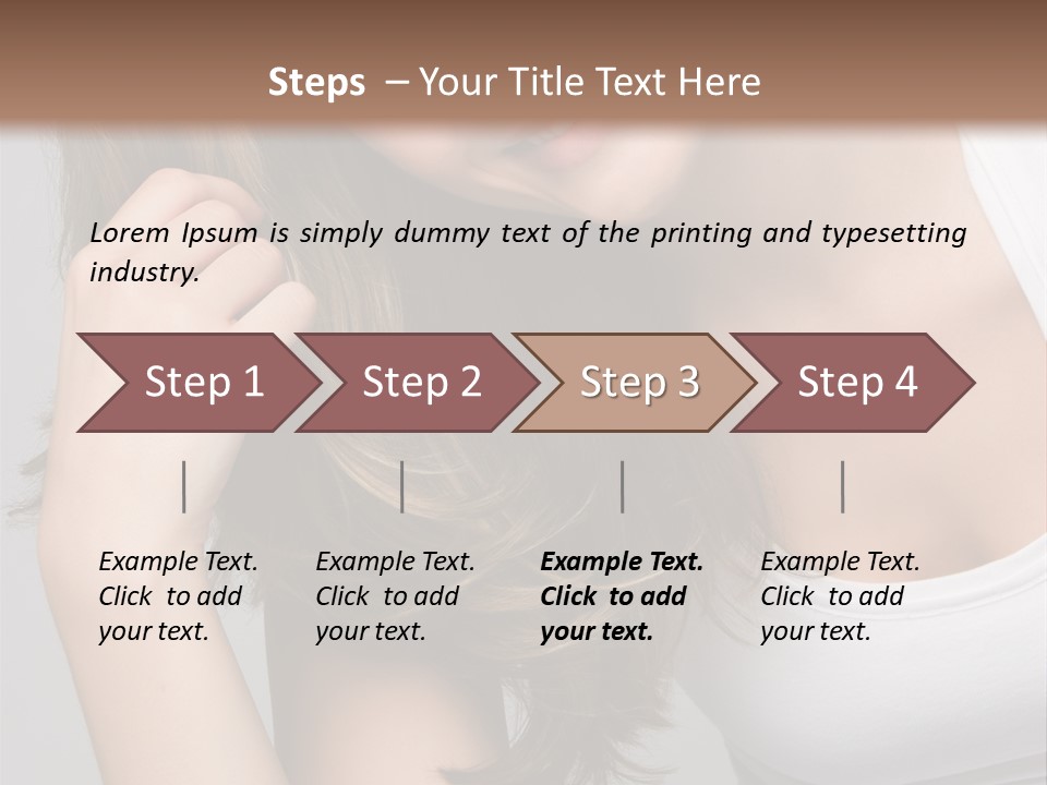 Beautiful Hair Color PowerPoint Template