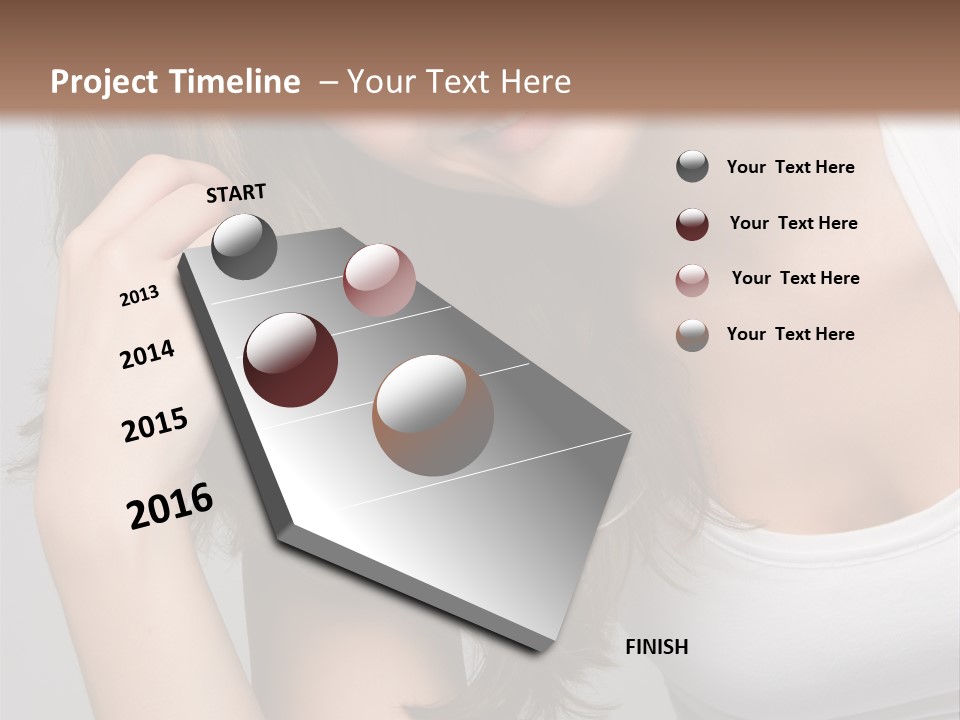 Beautiful Hair Color PowerPoint Template