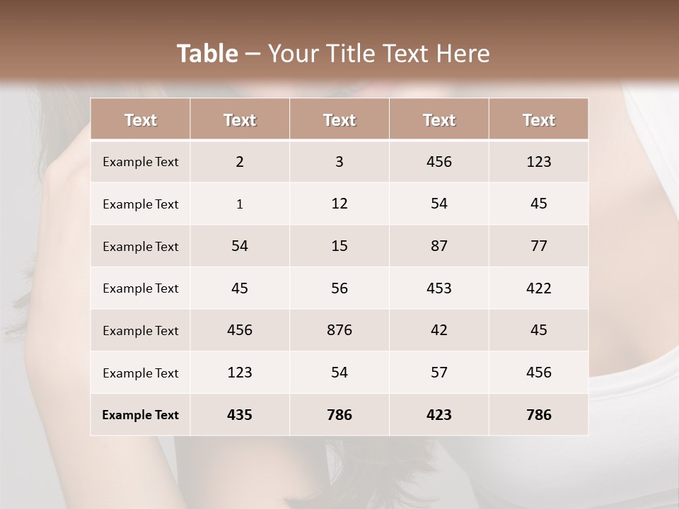 Beautiful Hair Color PowerPoint Template