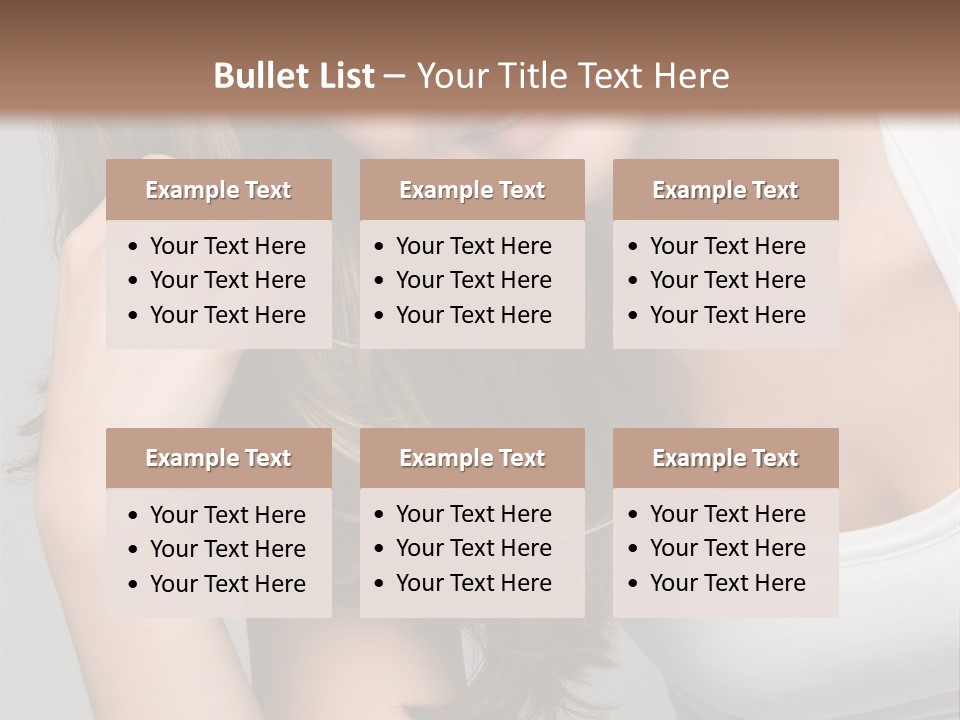 Beautiful Hair Color PowerPoint Template