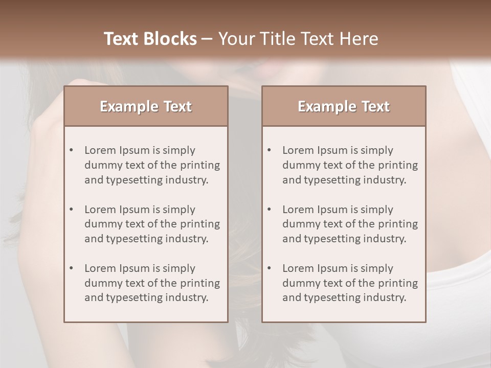 Beautiful Hair Color PowerPoint Template