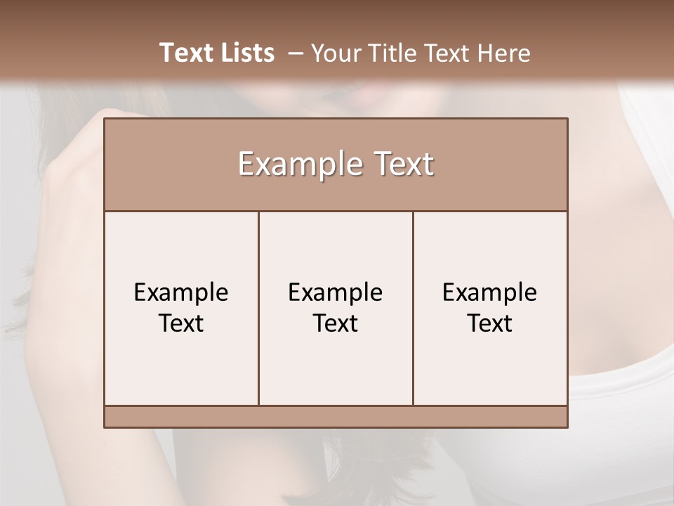 Beautiful Hair Color PowerPoint Template