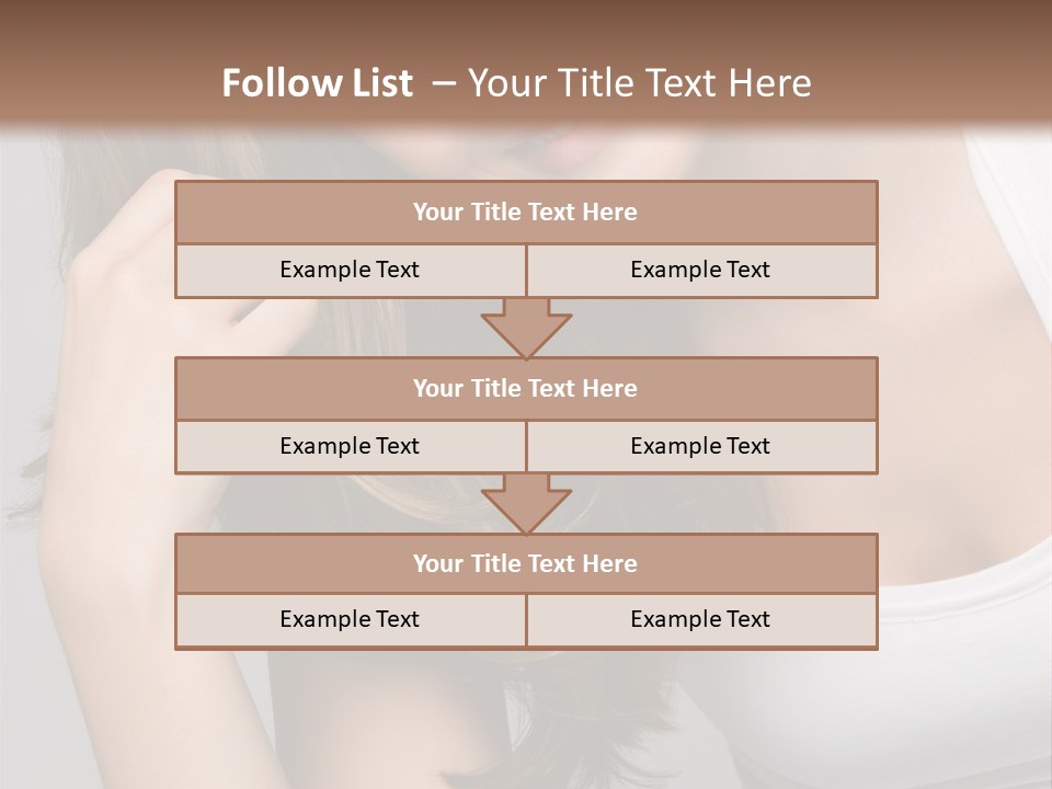 Beautiful Hair Color PowerPoint Template