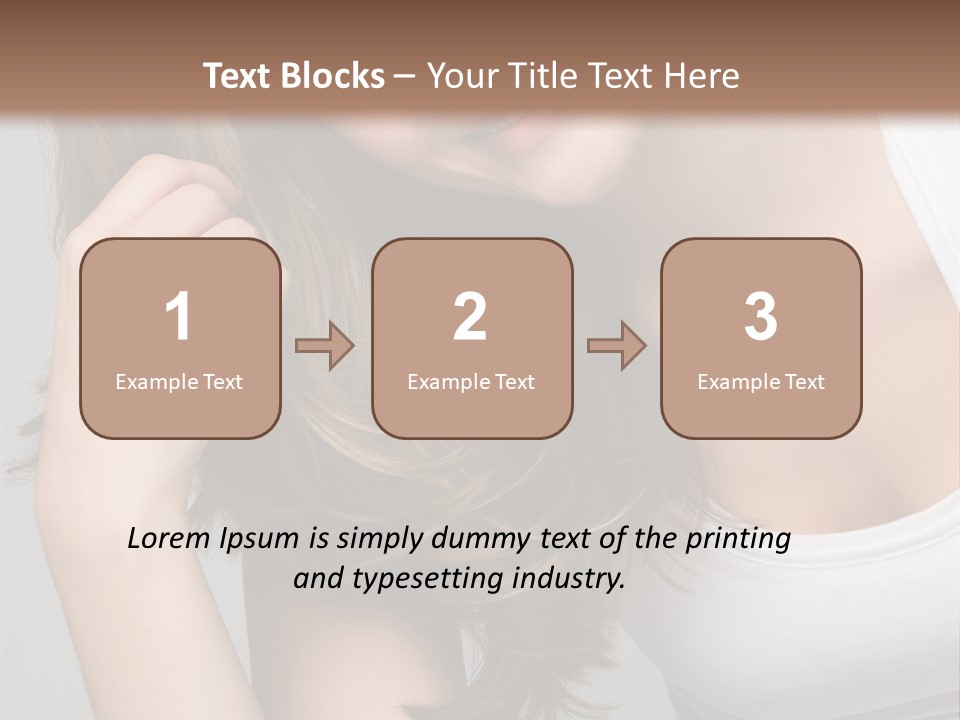 Beautiful Hair Color PowerPoint Template