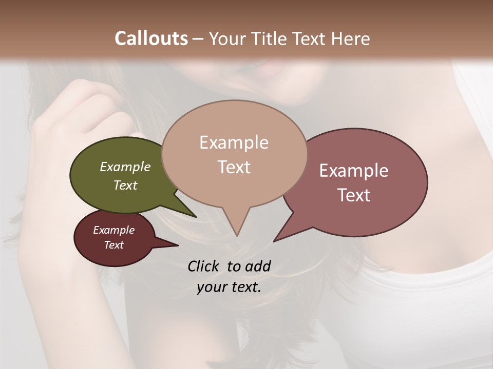 Beautiful Hair Color PowerPoint Template