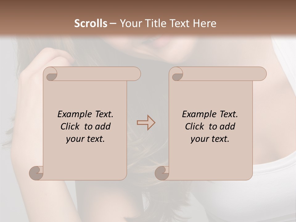 Beautiful Hair Color PowerPoint Template