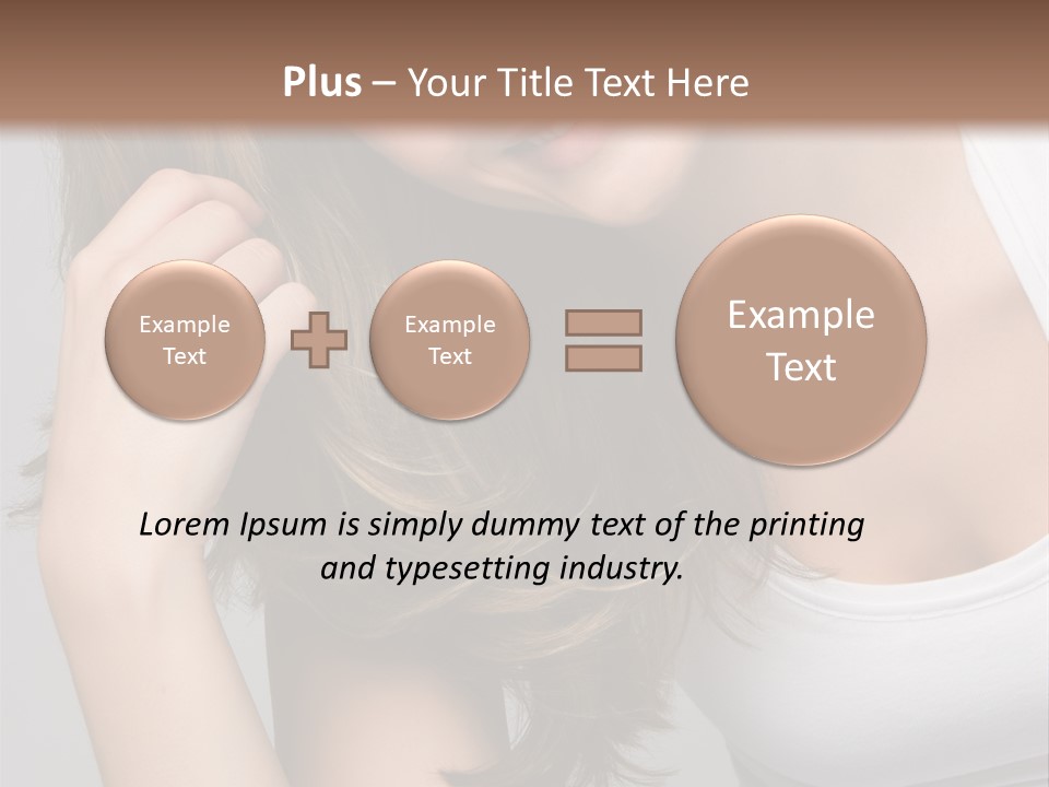 Beautiful Hair Color PowerPoint Template