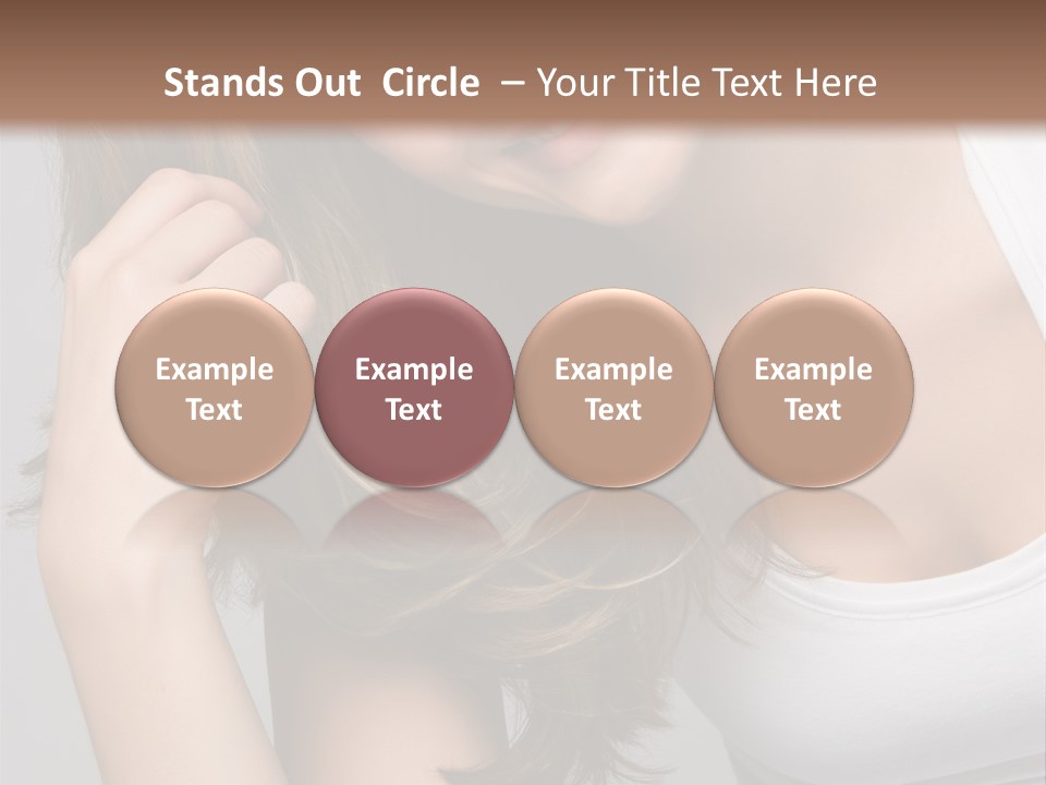 Beautiful Hair Color PowerPoint Template