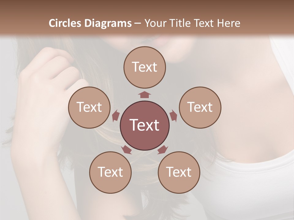 Beautiful Hair Color PowerPoint Template