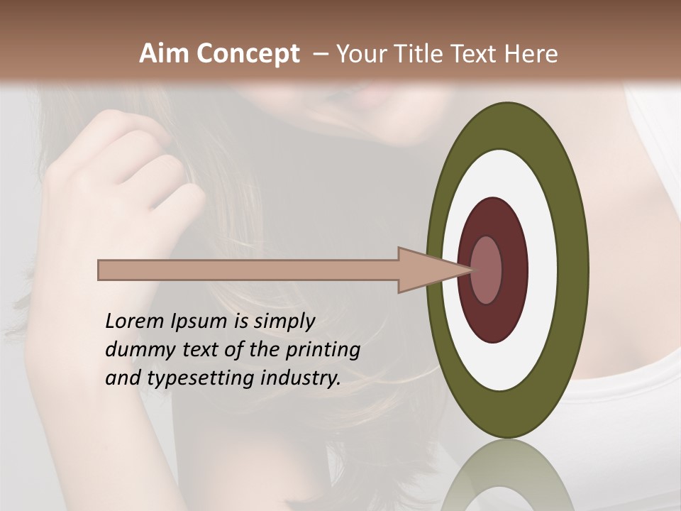 Beautiful Hair Color PowerPoint Template