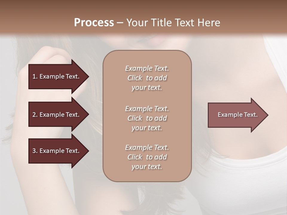 Beautiful Hair Color PowerPoint Template