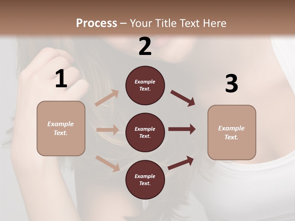 Beautiful Hair Color PowerPoint Template