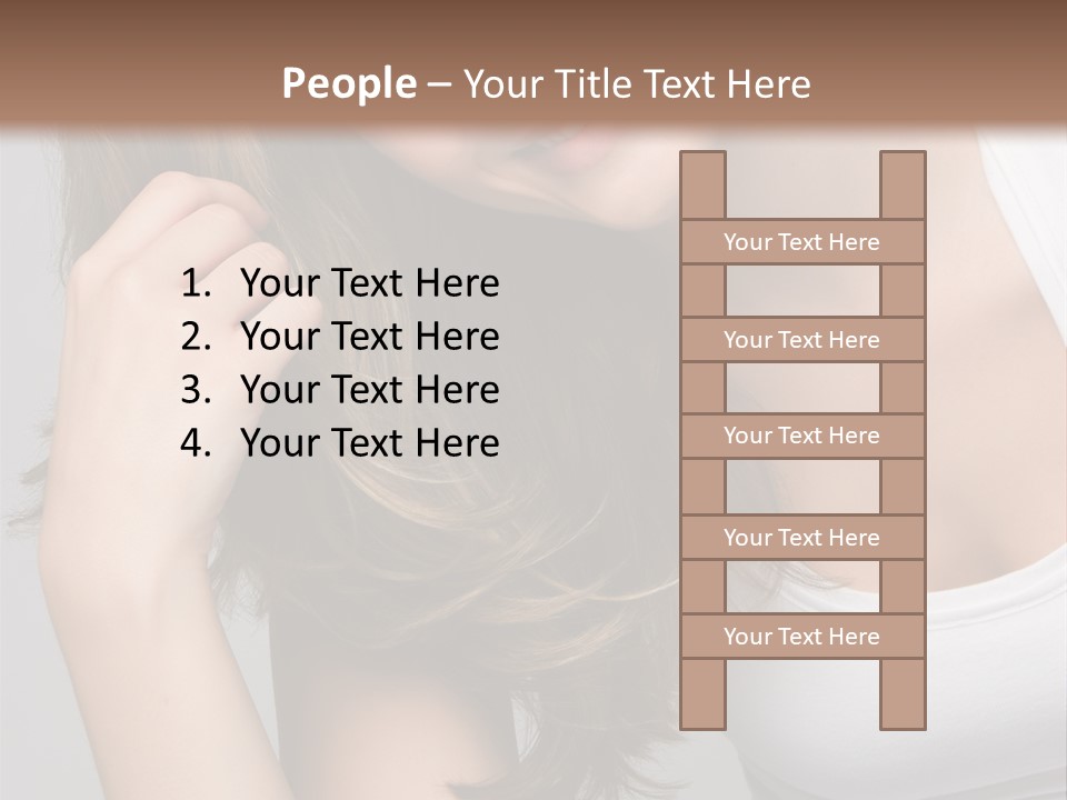 Beautiful Hair Color PowerPoint Template