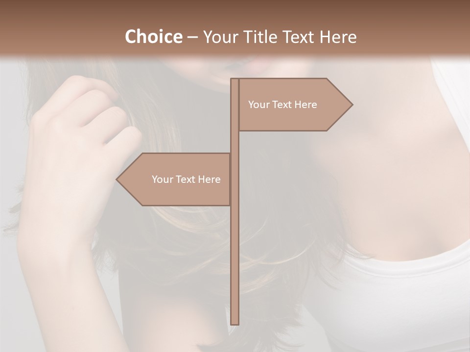Beautiful Hair Color PowerPoint Template