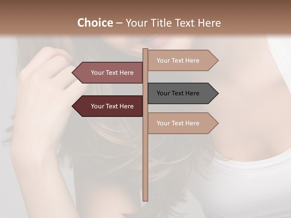 Beautiful Hair Color PowerPoint Template