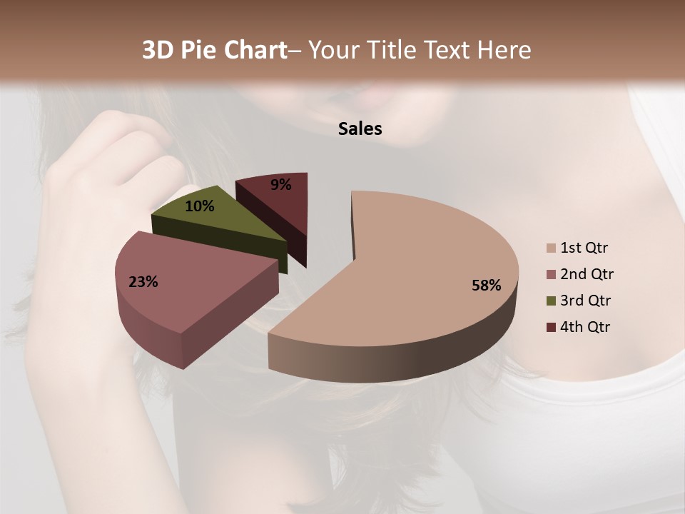 Beautiful Hair Color PowerPoint Template