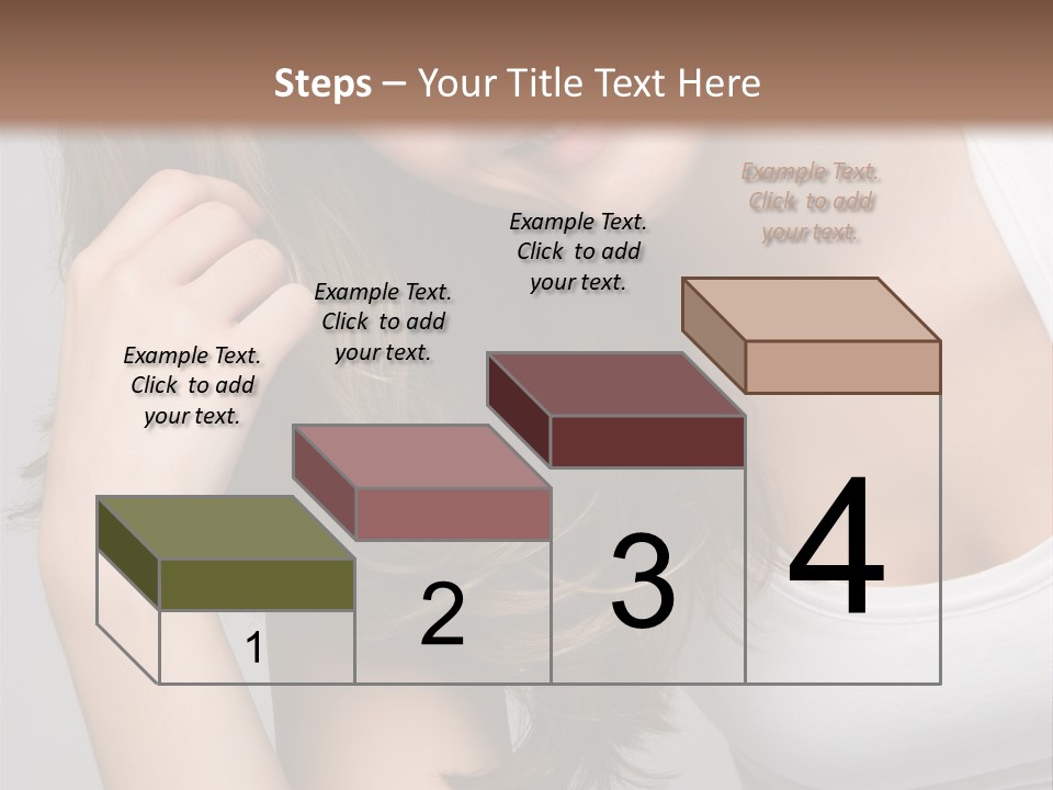 Beautiful Hair Color PowerPoint Template