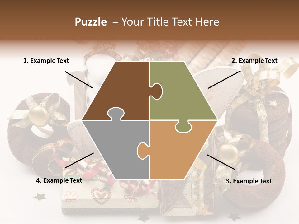 Event Jewelry Golden PowerPoint Template