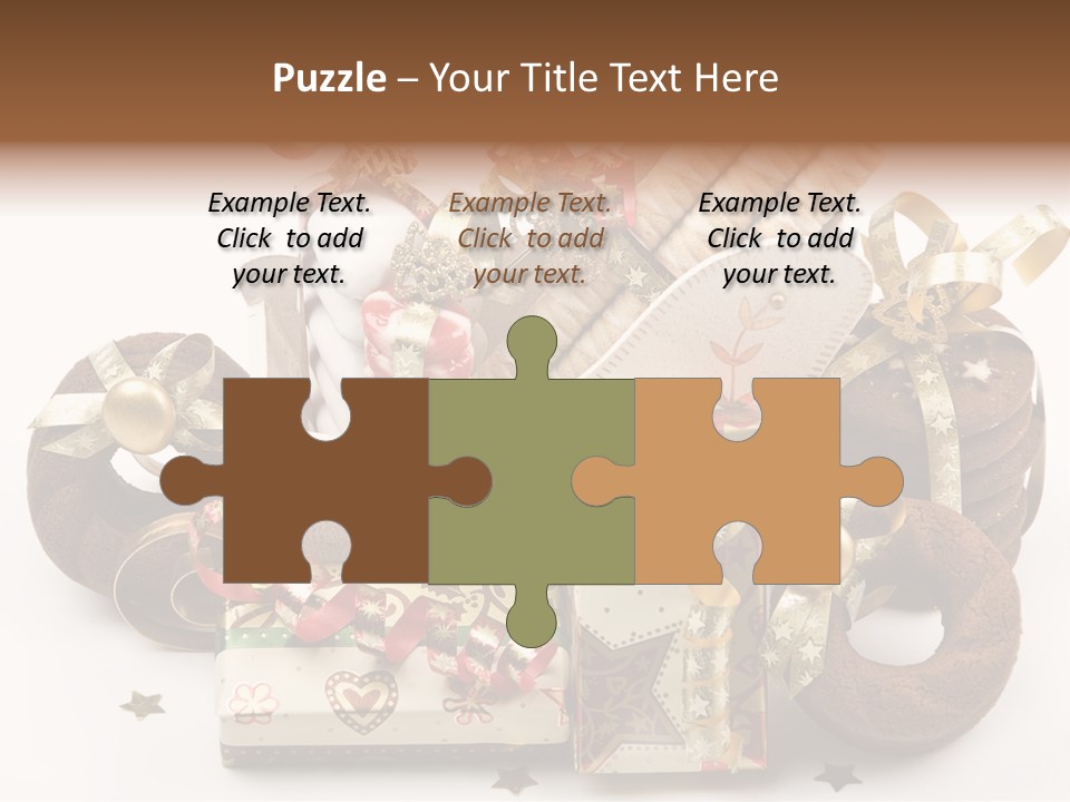 Event Jewelry Golden PowerPoint Template