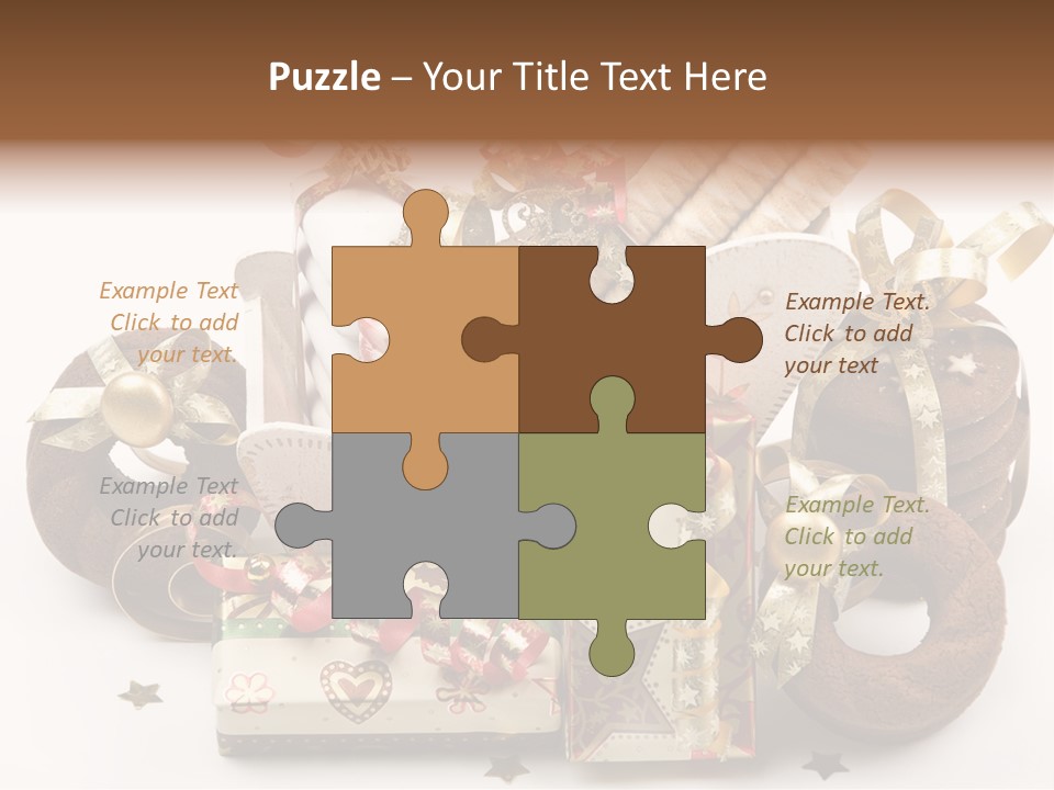 Event Jewelry Golden PowerPoint Template