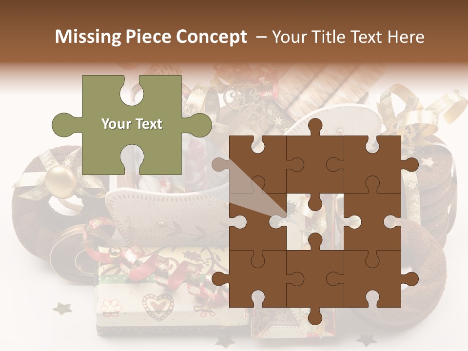 Event Jewelry Golden PowerPoint Template