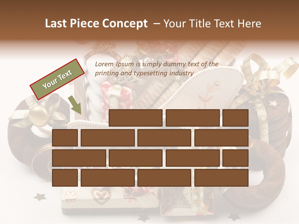 Event Jewelry Golden PowerPoint Template