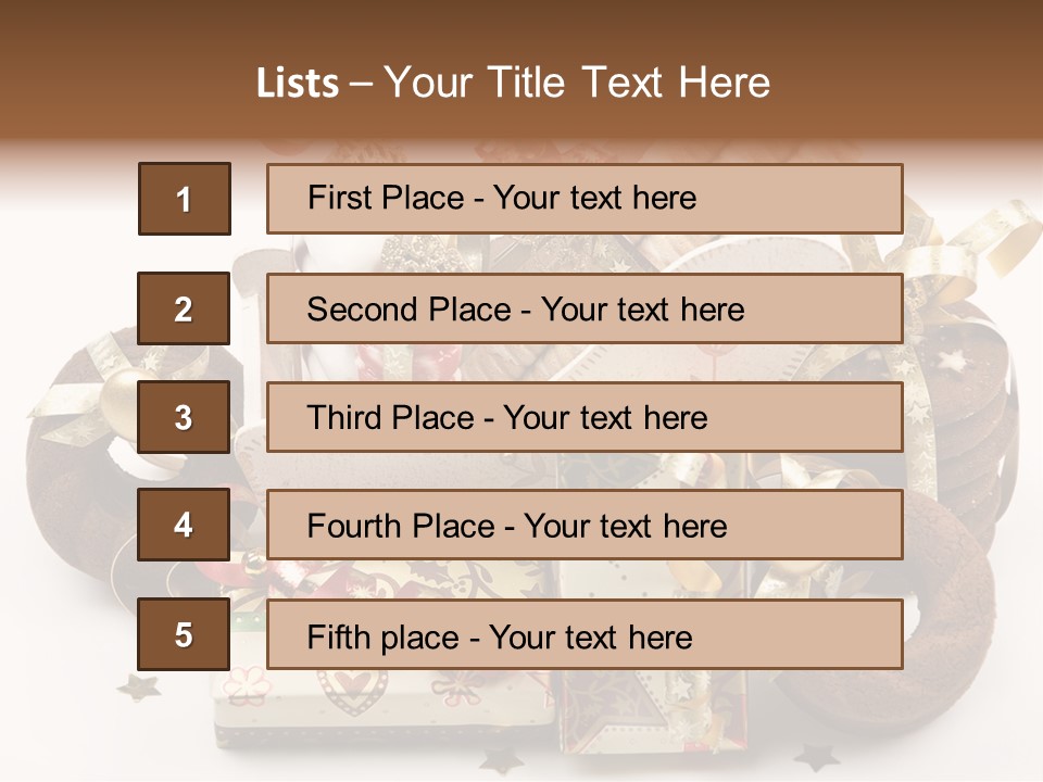 Event Jewelry Golden PowerPoint Template