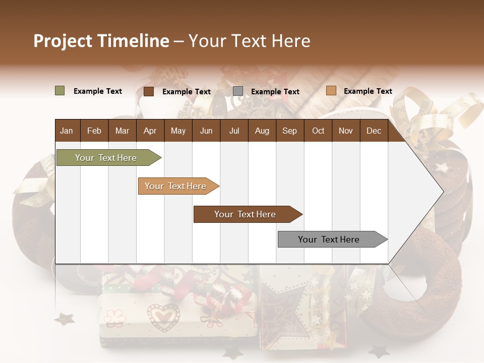 Event Jewelry Golden PowerPoint Template