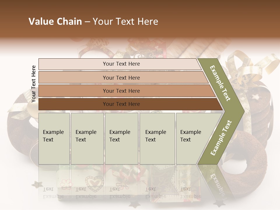 Event Jewelry Golden PowerPoint Template