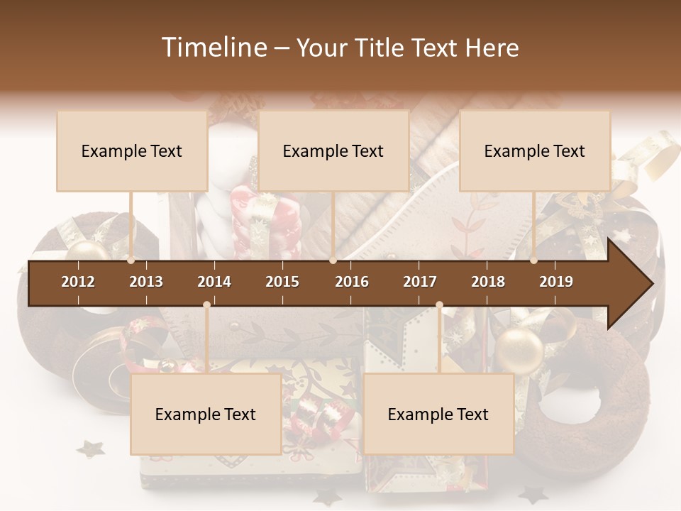 Event Jewelry Golden PowerPoint Template