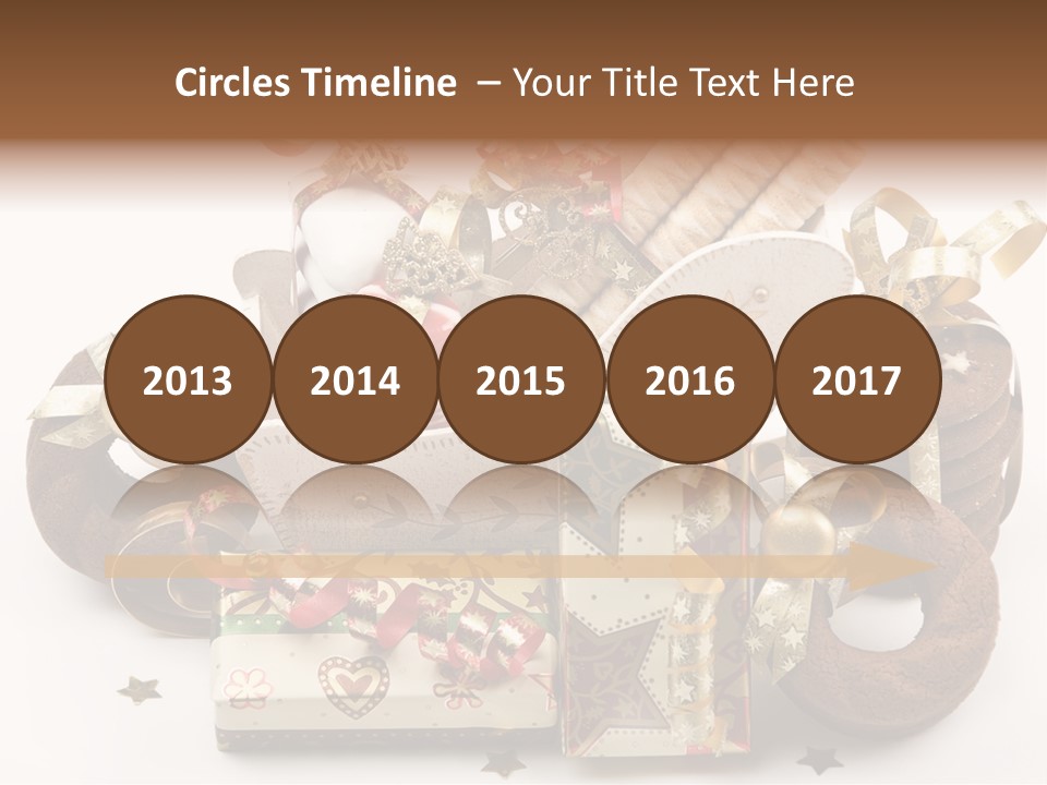 Event Jewelry Golden PowerPoint Template