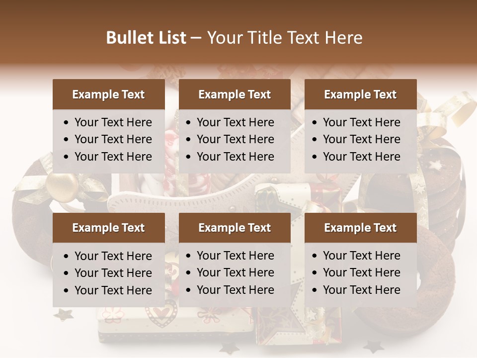 Event Jewelry Golden PowerPoint Template