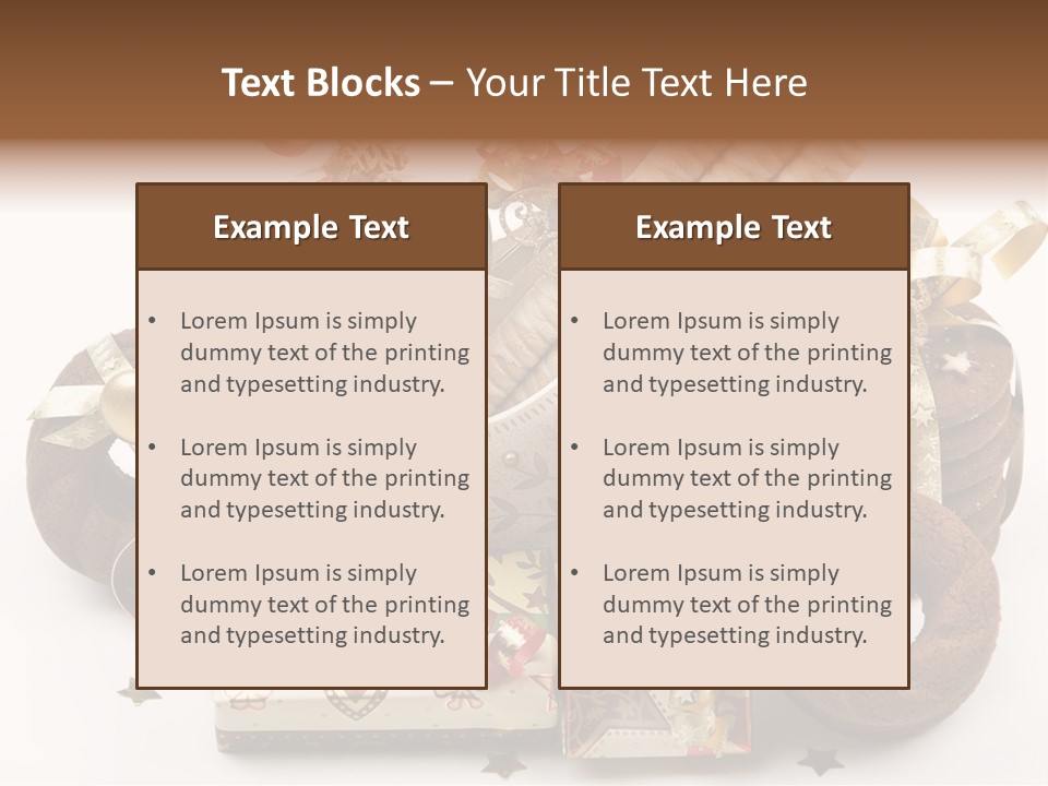 Event Jewelry Golden PowerPoint Template