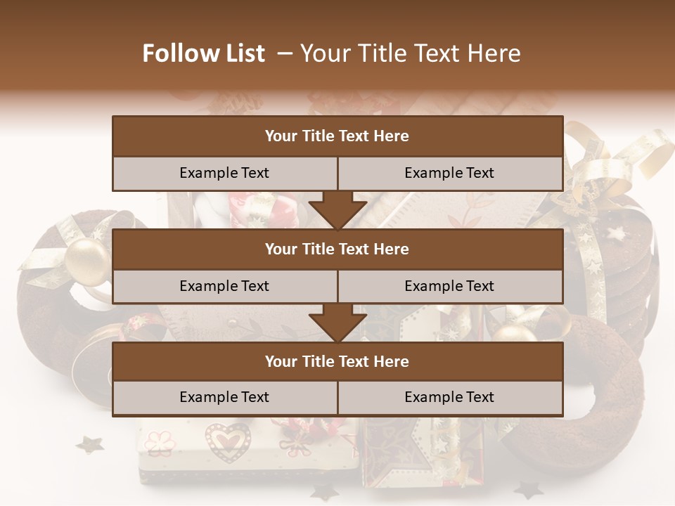 Event Jewelry Golden PowerPoint Template