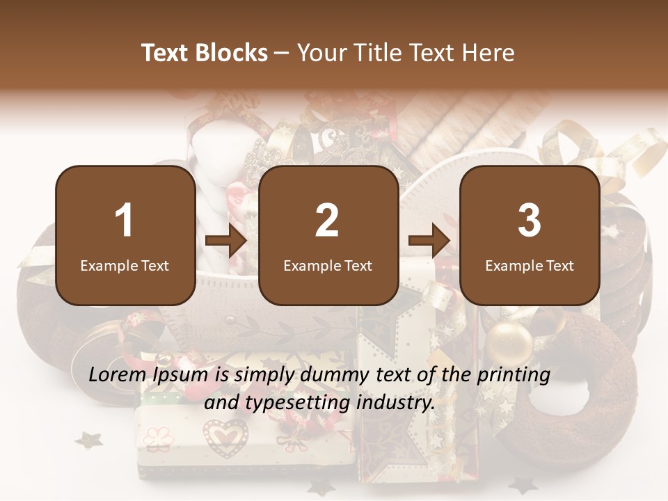 Event Jewelry Golden PowerPoint Template