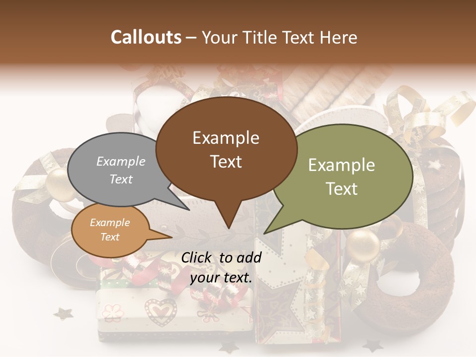 Event Jewelry Golden PowerPoint Template