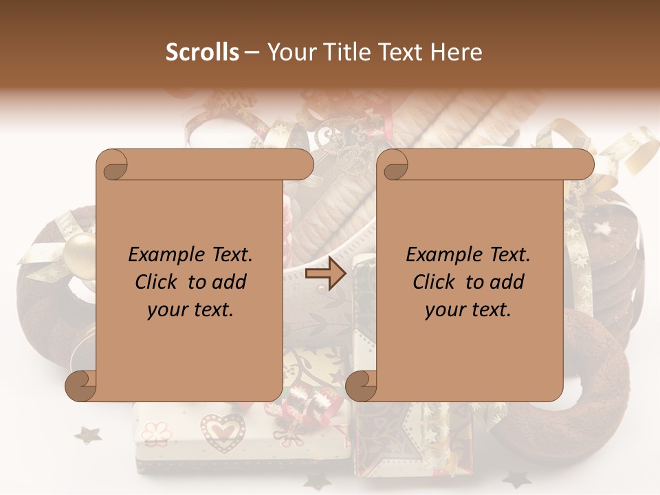 Event Jewelry Golden PowerPoint Template
