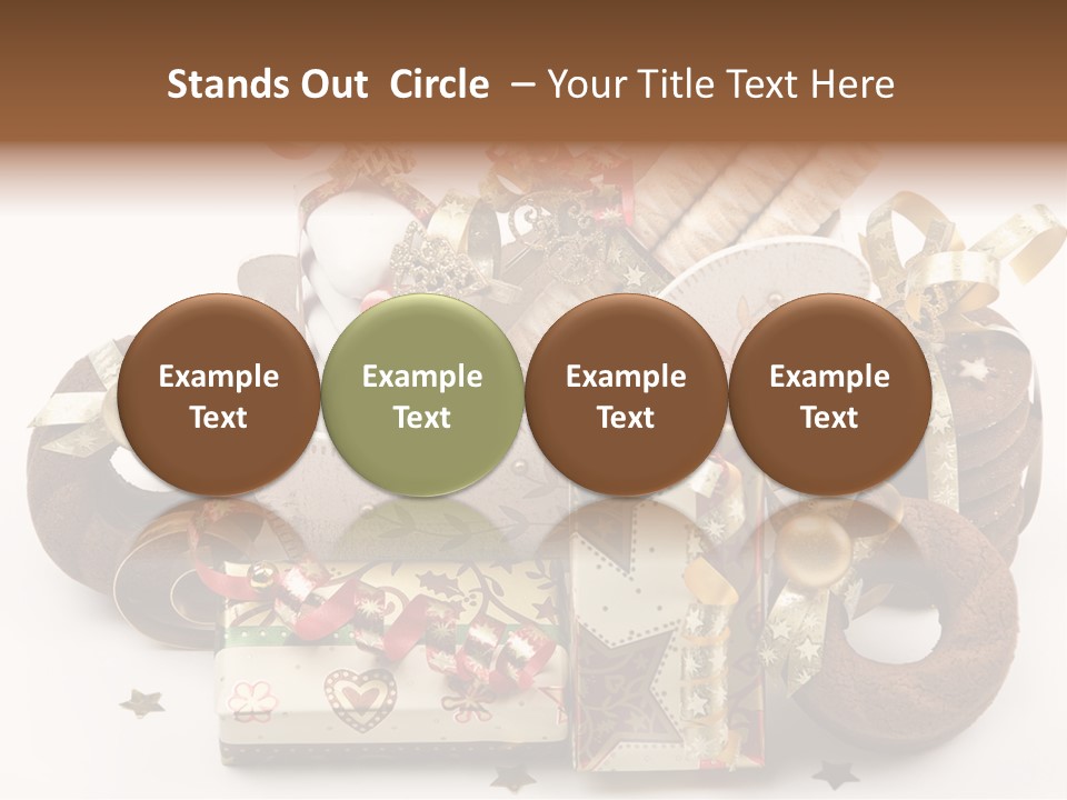 Event Jewelry Golden PowerPoint Template