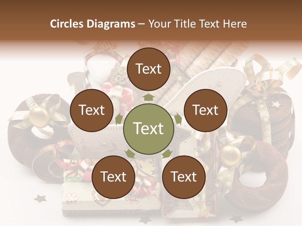 Event Jewelry Golden PowerPoint Template