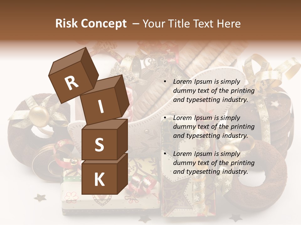 Event Jewelry Golden PowerPoint Template