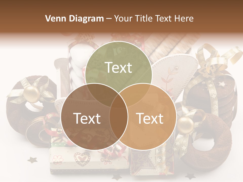 Event Jewelry Golden PowerPoint Template