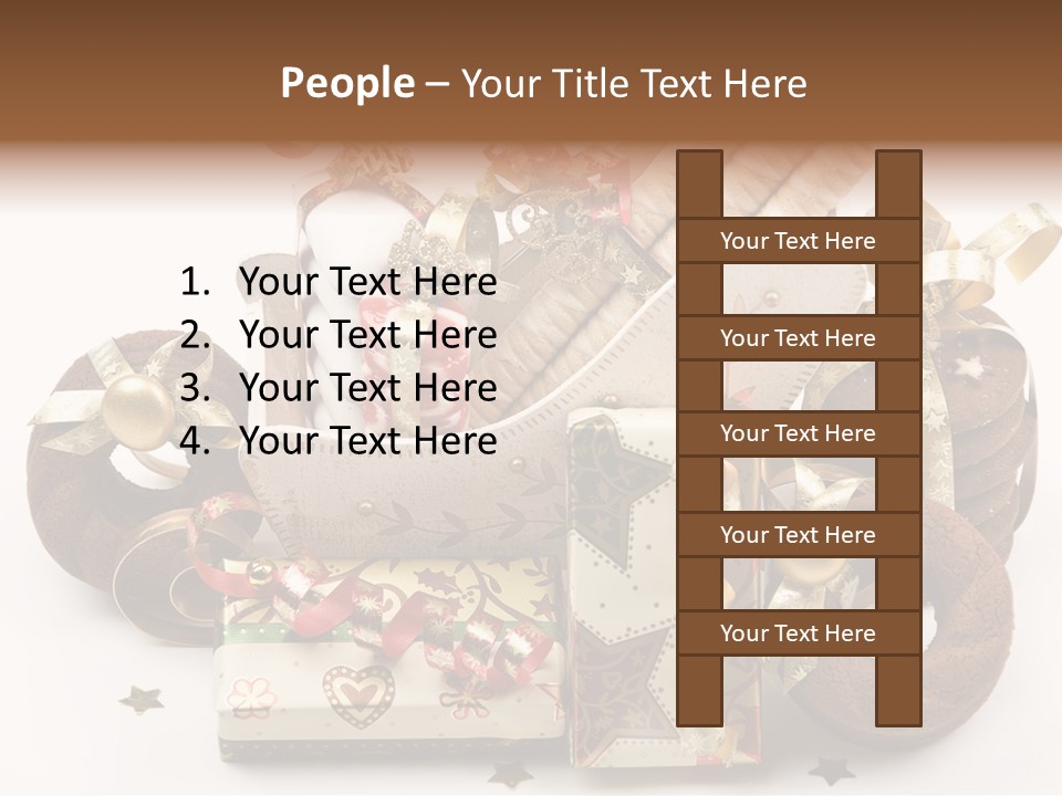 Event Jewelry Golden PowerPoint Template