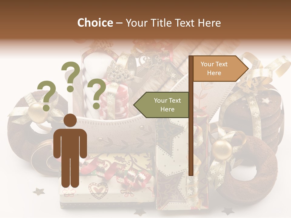 Event Jewelry Golden PowerPoint Template