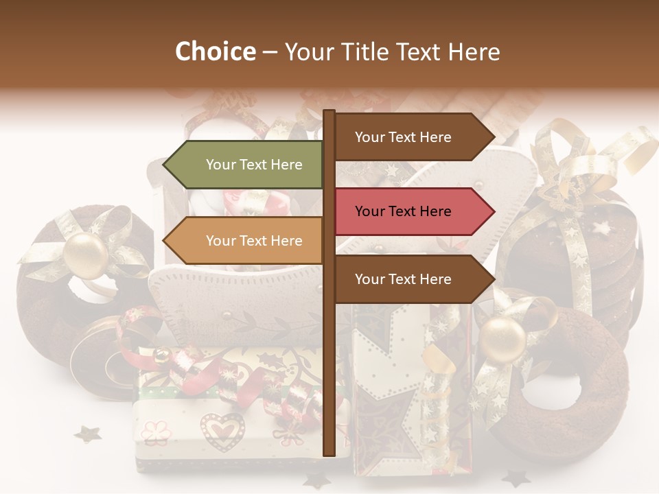 Event Jewelry Golden PowerPoint Template