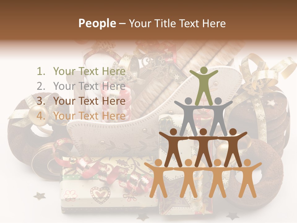 Event Jewelry Golden PowerPoint Template