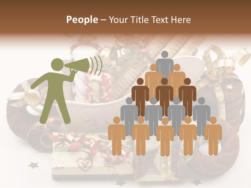 Event Jewelry Golden PowerPoint Template