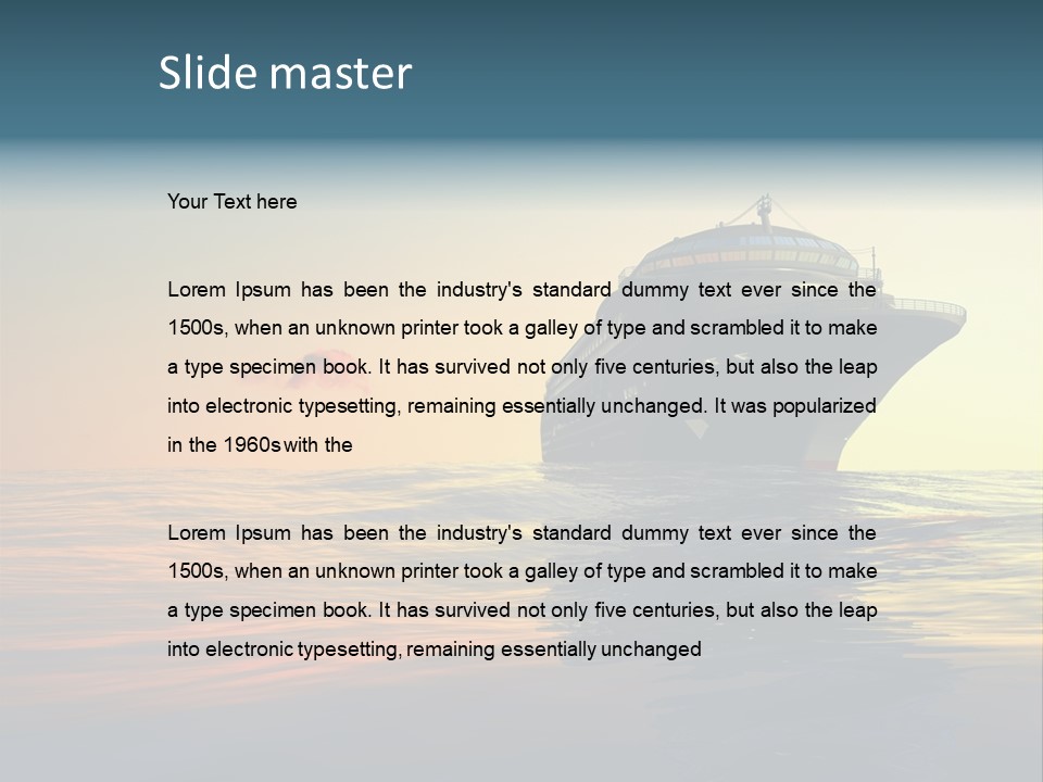 Lifestyle Beach Exotic PowerPoint Template