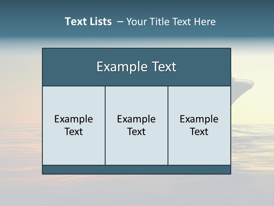 Lifestyle Beach Exotic PowerPoint Template